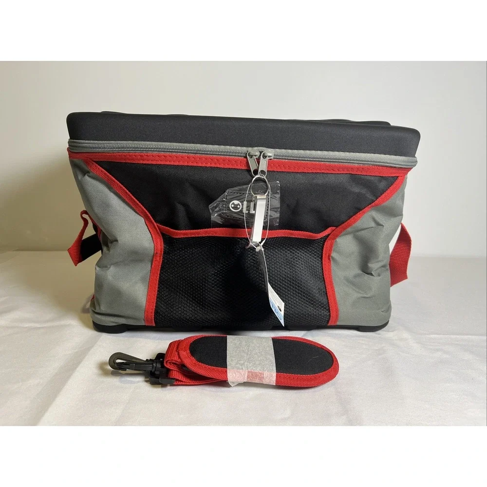 NWT Olli 45 Can Collapsible Cooler Bag Red/Gray/Black - Tough Top & Base
